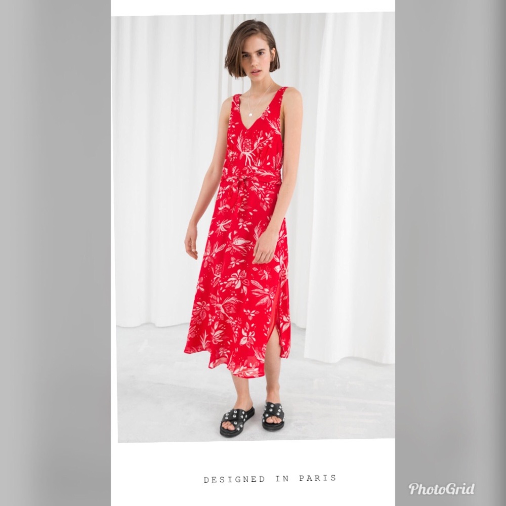 Red print dress by & Other Stories